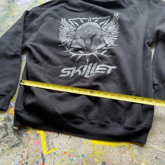 Skillet Band Hoodie Black Pullover Sweatshirt XL - Picture 5 of 5